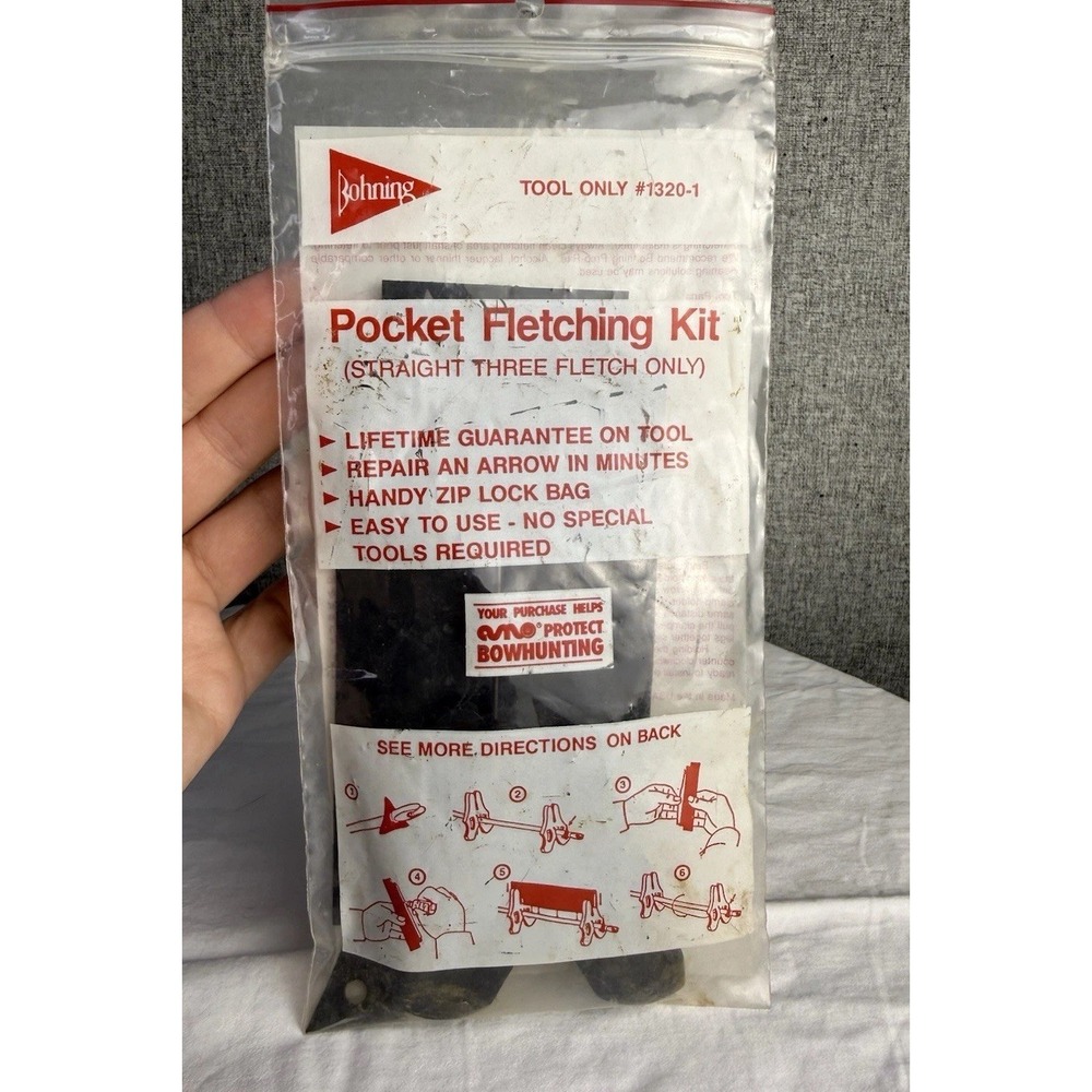Vintage Bohning Pocket Fletching Kit‎ Archery PN: 1320-1